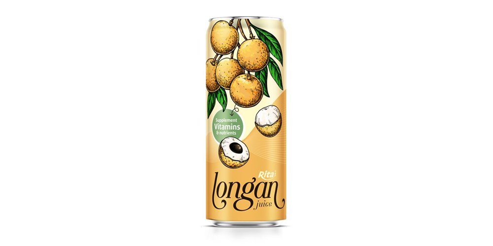 Longan Juice Drink 330ml Slim Can 